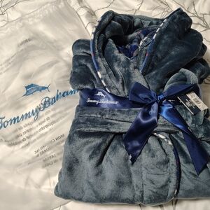 Tommy Bahama Plush Blue Robe